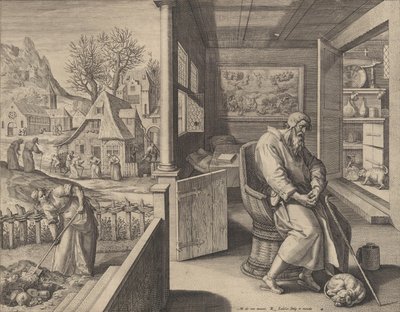 Dolor Verdriet door Raphael Sadeler