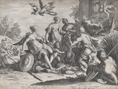 Het Oordeel van Paris, 1589 door Raphael Sadeler