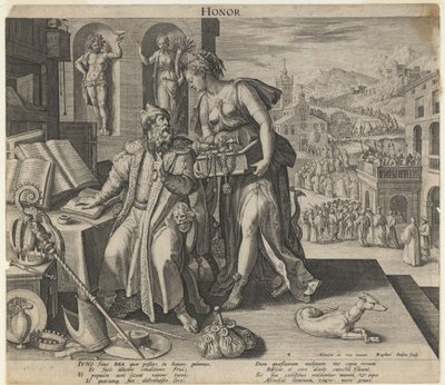 Eer, 1591 door Raphael Sadeler the Elder
