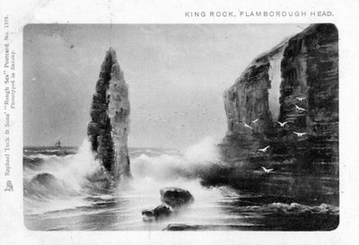 King Rock, Flamborough Head, East Riding, Yorkshire, 1903 door Raphael Tuck