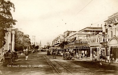 Oude rechtbank St. Calcutta, ca. 1900-20 door Raphael Tuck and Sons