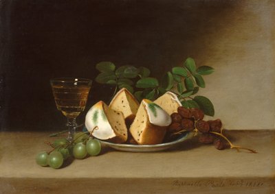 Stilleven met taart door Raphaelle Peale