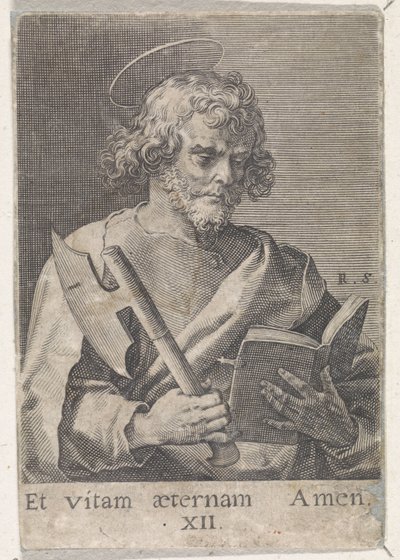 Apostel Matthias door Raphaël Sadeler (I)