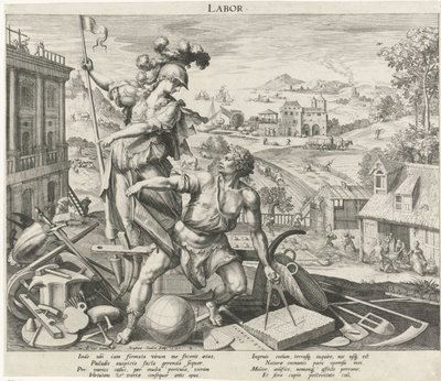 Volwassenheid onder invloed van werk door Raphaël Sadeler (I)