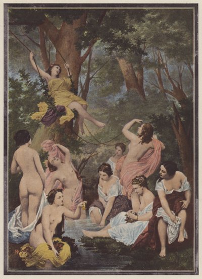 De baders door Raymond Quinsac (after) Monvoisin
