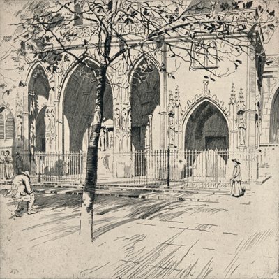 Façade van de Kerk van St Germain-l