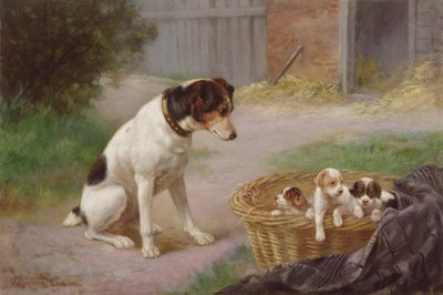 Een trotse moeder, ca. 1910 door Raymonde Lynde