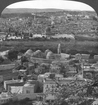 Jeruzalem de Heilige Stad, gered van de Turken, Palestina, Eerste Wereldoorlog, ca. 1917-1918 door Realistic Travels Publishers
