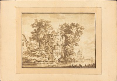 Nederlands landschap door Regina Schönecker after Abraham Rademaker