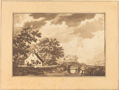 Landschap door Regina Schönecker after Jacob Cats