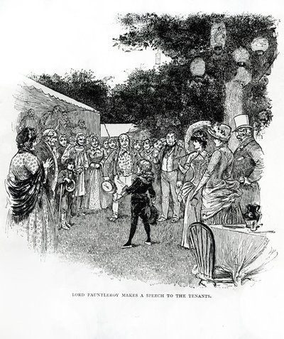 Illustratie voor Little Lord Fauntleroy (gravure) door Reginald Bathurst Birch