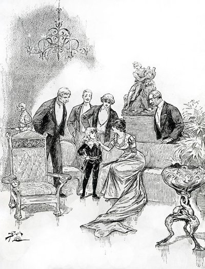 Illustratie voor Little Lord Fauntleroy (gravure) door Reginald Bathurst Birch