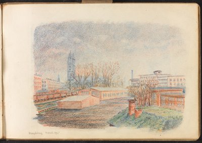 Magdeburg kamp, maart 1915 (tekening) door Reginald Copleston Bond