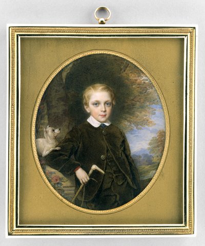 Portret van een jongen, c.1865-80 door Reginald Easton