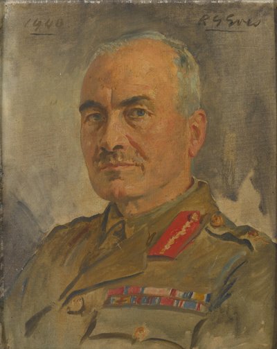 Luitenant-Generaal Sir Ronald Forbes Adam Bt, circa 1940 door Reginald Grenville Eves