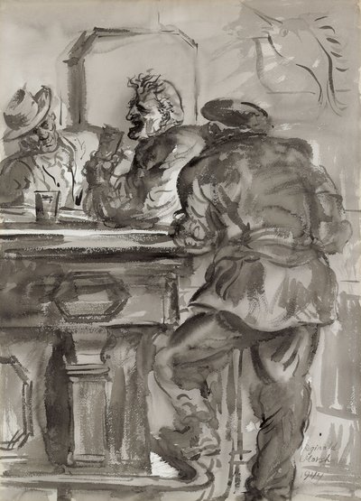 Bar Filosoof door Reginald Marsh