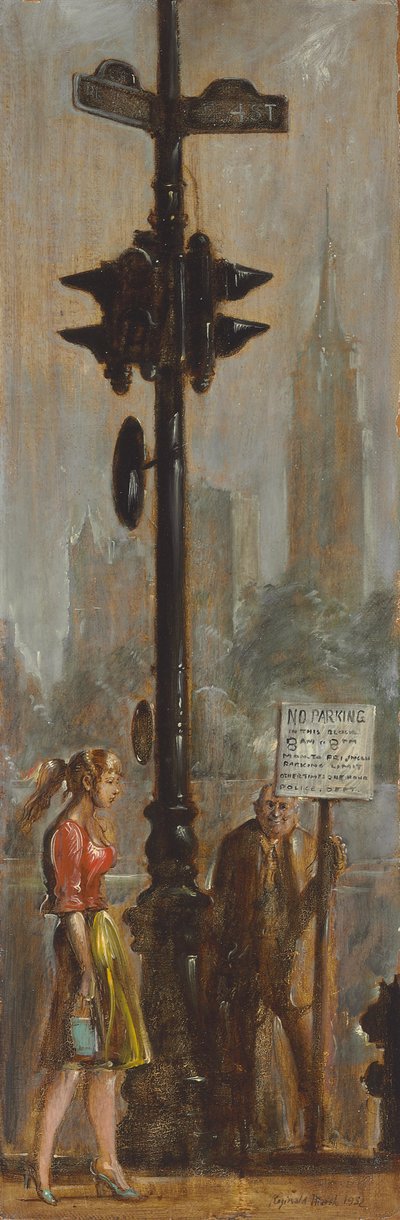 Broadway en 14th Street door Reginald Marsh