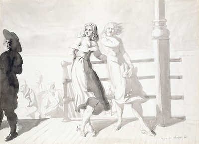 Op de promenade door Reginald Marsh