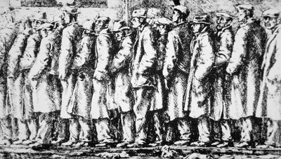 De broodgrens door Reginald Marsh