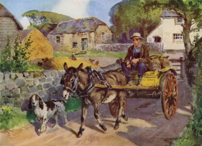Illustratie voor Mijn Boerderij (kleur litho) door Reginald Mills
