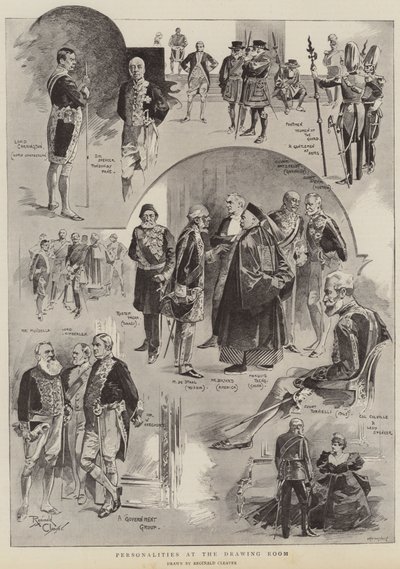 Persoonlijkheden in het tekenlokaal (litho) door Reginald Thomas Cleaver