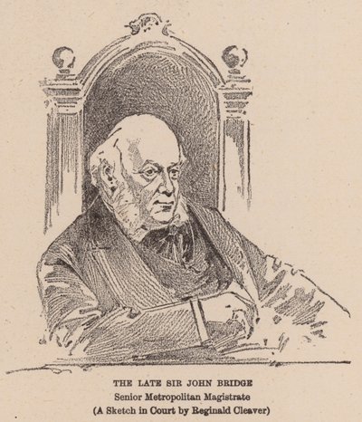 Wijlen Sir John Bridge (litho) door Reginald Thomas Cleaver