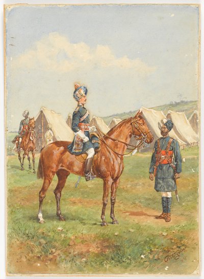 12e Cavalerie, circa 1910 door Reginald Wymer