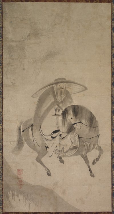 Su Dongpo op een ezel door Reietsu