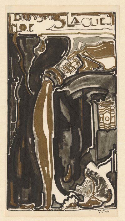 Delftsche slaolie N.O.F. door Reijer Stolk (signed by artist)