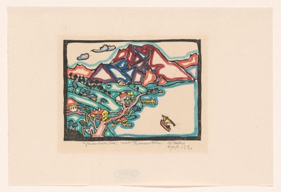 Gmünder See mit Traunstein door Reijer Stolk (signed by artist)