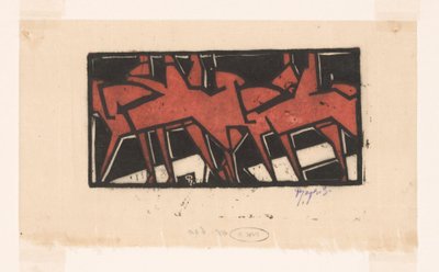 Ruiters te paard door Reijer Stolk (signed by artist)