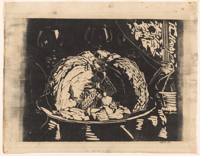 Stilleven met schaal door Reijer Stolk (signed by artist)