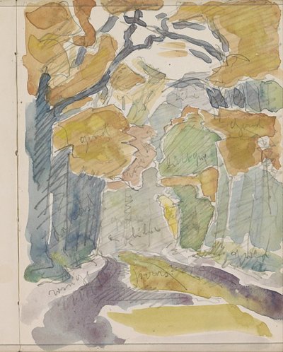 Bospad in de herfst door Reijer Stolk