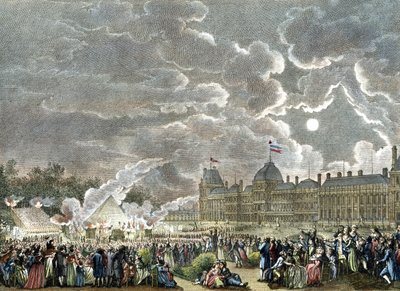 Ceremonie voor de Martelaren van 1792. 1794-1804 (gravure) door Reiner Vinkeles
