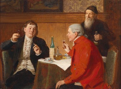 Ein guter Tropfen, Signaturreste rechts oben Zimmermann door Reinhard Sebastian Zimmermann