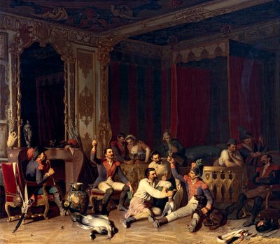 Inkwartiering van Franse soldaten door Reinhard Sebastian Zimmermann
