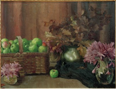 Stilleven met appels door Reinhold Max Eichler