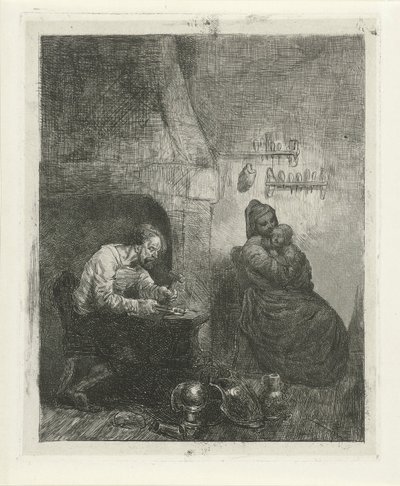 Wapensmid aan het werk door Reinier Craeyvanger