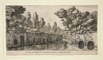 De tuin van Monsieur de Nue in S. Marsiou, buitenwijk van Parijs door Reinier Nooms