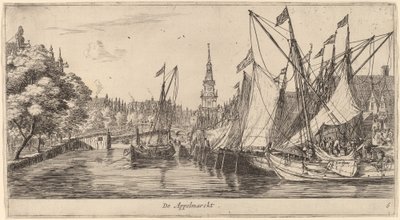 Appelmarkt door Reinier Nooms, called Zeeman