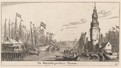 De Haringpakkers Toren in Amsterdam door Reinier Nooms, called Zeeman