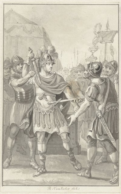 Germanicus zweert trouw aan Tiberius door Reinier Vinkeles (I)