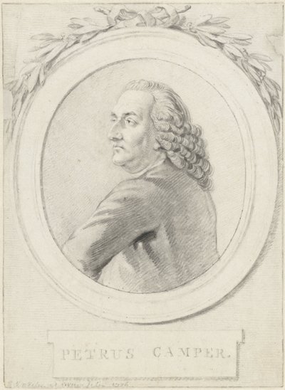 Portret van professor Petrus Camper door Reinier Vinkeles (I)