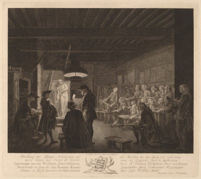 De Tekenacademie in Amsterdam door Reinier Vinkeles