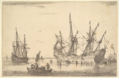 Mannen die de romp van een schip breeuwen door Reinier Zeeman