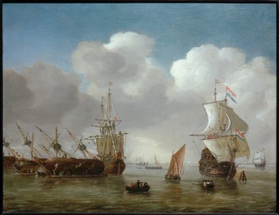 Nederlandse havenscène door Reinier Zeeman