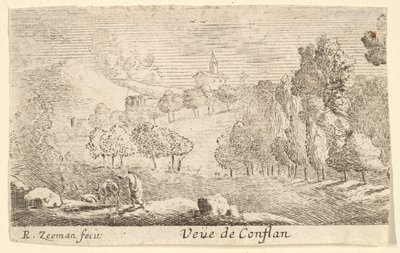 Gezicht op Conflans door Reinier Zeeman
