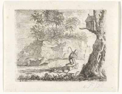 Biddende pelgrim door Reinierus Albertus Ludovicus baron van Isendoorn à Blois