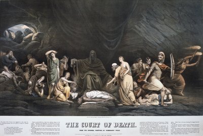 Het Hof van de Dood door Rembrandt (after) Peale