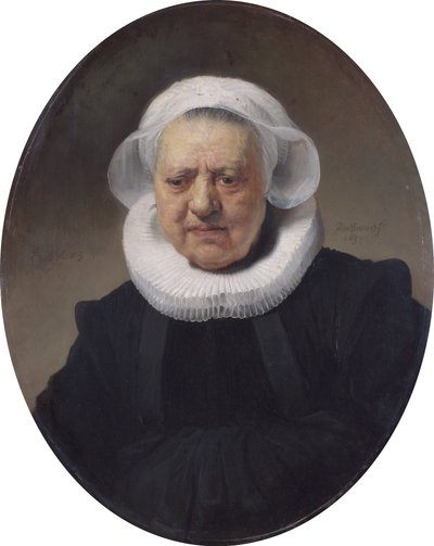 Portret van Aechje Claesdr. Pesser door Rembrandt van Rijn